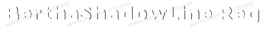 BerthaShadowLine Regular字体转换